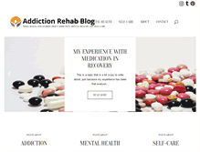 Tablet Screenshot of addictionrehabblog.com